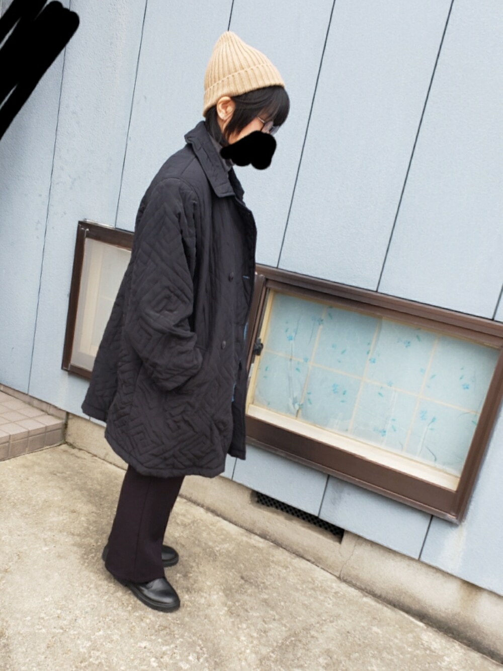 「VVICONのアイテム（ブーツ、ブラック系）」を使った、yukifashioさん（レディース・153cm）の冬コーディネートの3枚目の写真