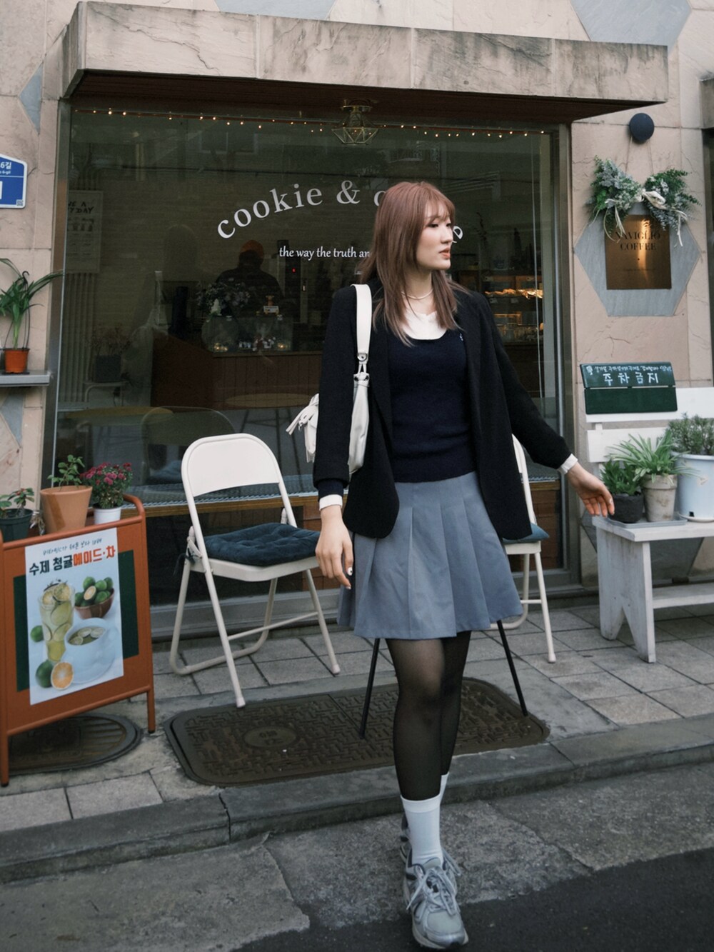 「今日のコーデ」｜「KRのアイテム（ワンピース、ベージュ系）」を使った、…_さん（レディース・167cm）の秋コーディネートの4枚目の写真