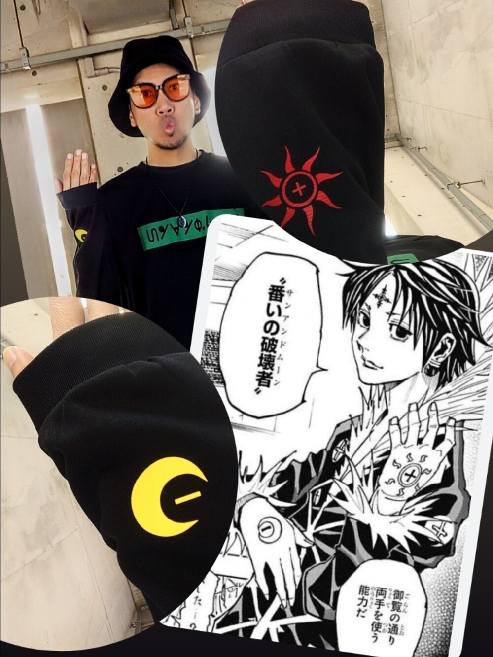 ブラック系のTシャツ/カットソー、グリーン系のパンツ、ブラック系のブーツを着用したメンズの春コーディネートの3枚目の写真