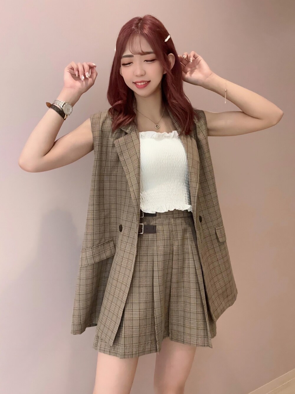 その他のジャケット/アウター、その他のスカートを着用したレディースの夏コーディネートの2枚目の写真