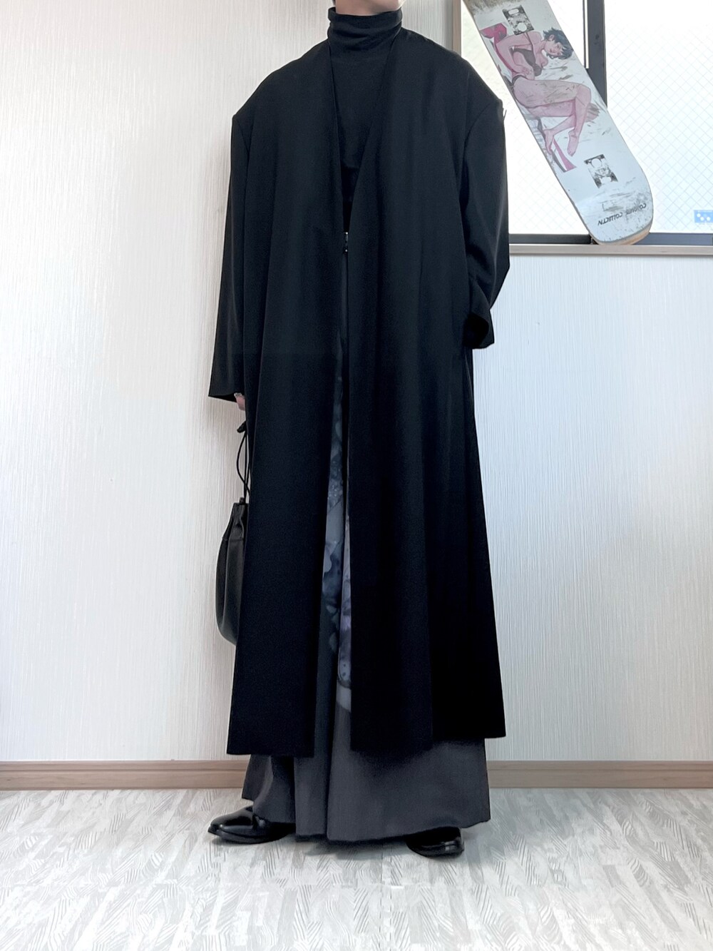 LAD MUSICIAN/ノーカラーコート/size46/黒 1668136530_1000.jpg