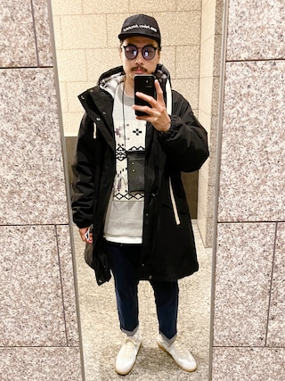 Acne Studiosのモッズコートを使った人気ファッションコーディネート