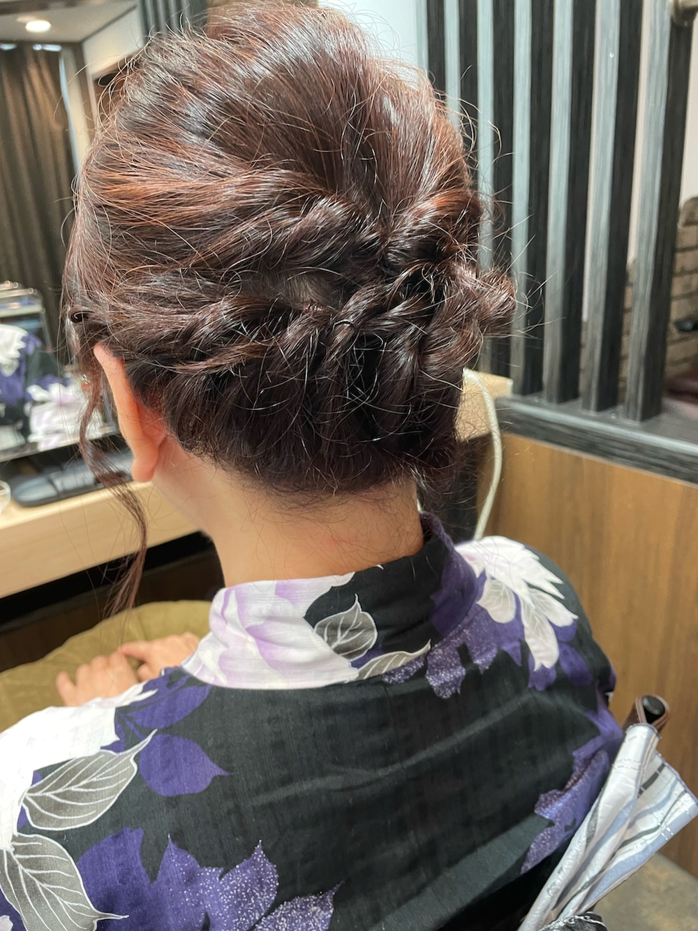 「浴衣、浴衣女子、夏は浴衣、兵児帯２本」｜「FINAL STAGEのアイテム（浴衣、パープル系）」を使った、aina・makanaさん（レディース・152cm）の夏コーディネートの4枚目の写真