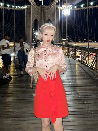 miu miuのカチューシャを使った人気ファッションコーディネート