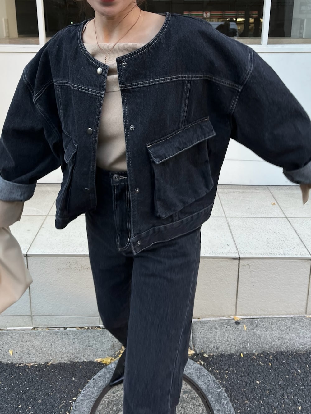 nanaco｜CAPRICIEUX LE'MAGEのデニムジャケットを使ったコーディネート