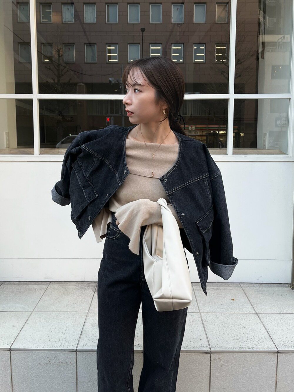 nanaco｜CAPRICIEUX LE'MAGEのデニムジャケットを使ったコーディネート