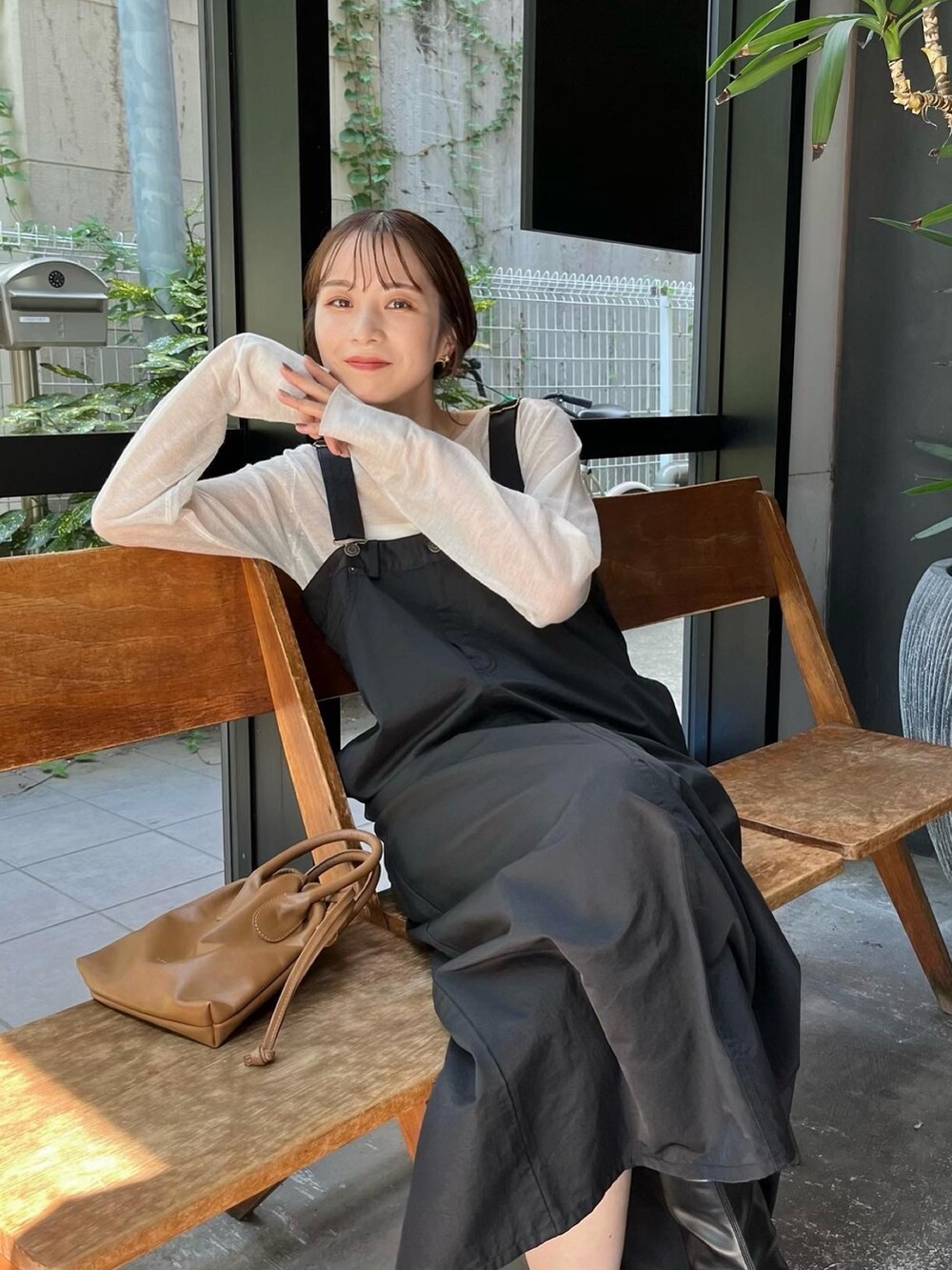 shio｜CAPRICIEUX LE'MAGEのジャンパースカートを使った