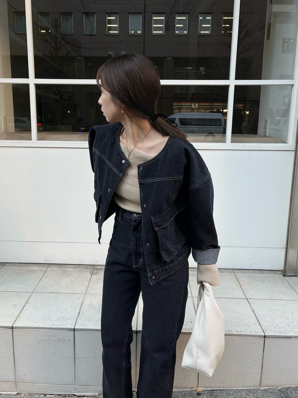 nanaco｜CAPRICIEUX LE'MAGEのデニムジャケットを使ったコーディネート