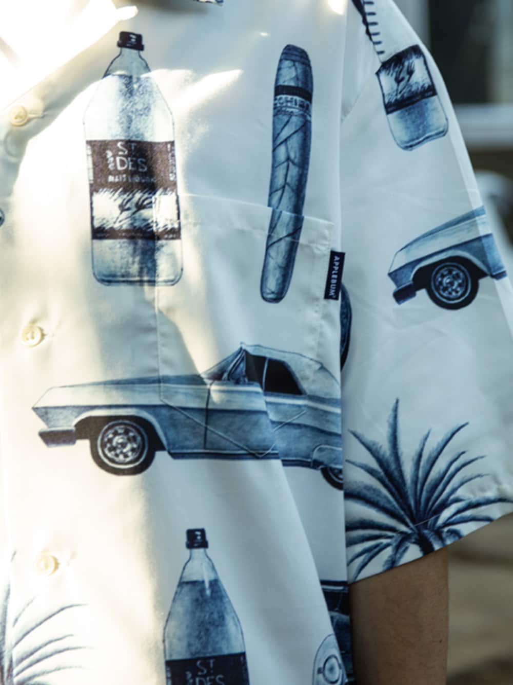 その他のシャツ/ブラウス、ブルー系のキャップを着用したメンズの春コーディネートの2枚目の写真