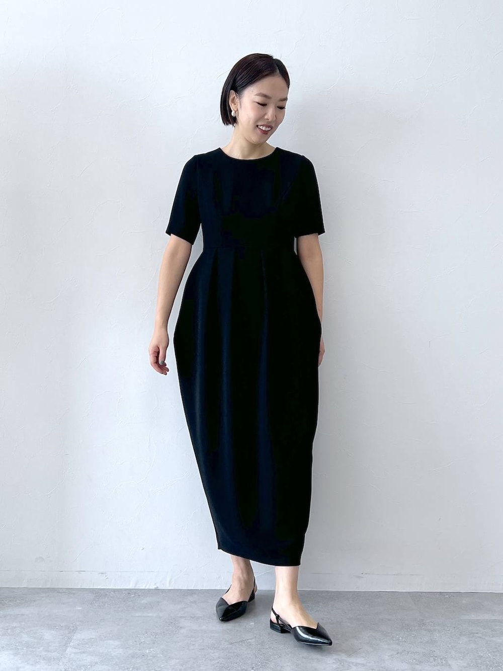 apart bylowrys 石岡真実さんコラボコクーンワンピース M apart by