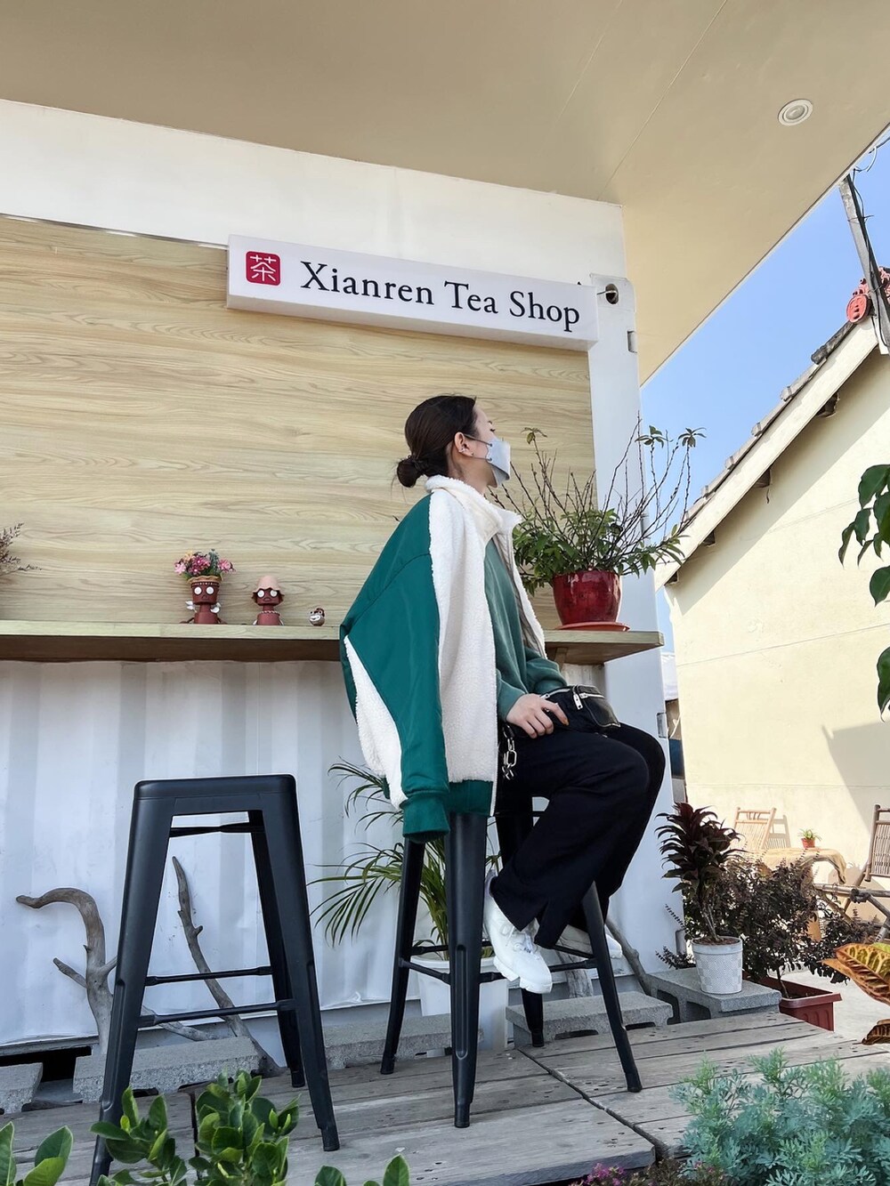 「adidas originals、studiodoe、Dior、JOURNAL STANDARD relume、Alexander Wang」｜「adidas Originalsのアイテム（ジャケット/アウター、グリーン系）」を使った、Jasmine:)さん（レディース・158cm）の冬コーディネートの2枚目の写真