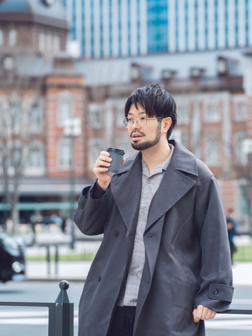 がとつ｜WYM LIDNMのトレンチコートを使ったコーディネート - WEAR