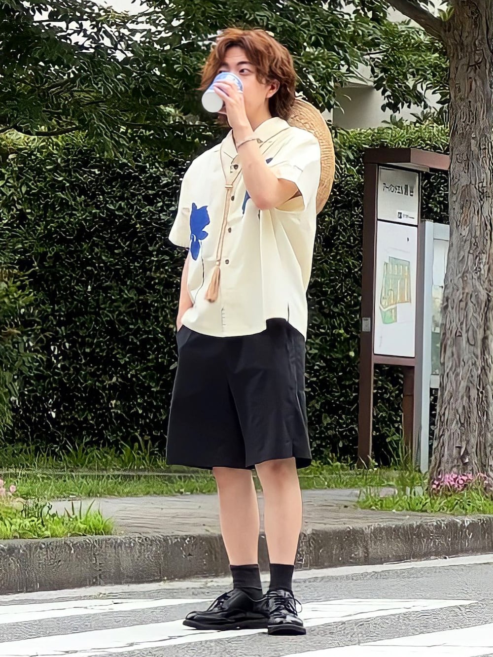 ショートパンツコーデ🩳そのコーデ、オシャレです👍」Genの