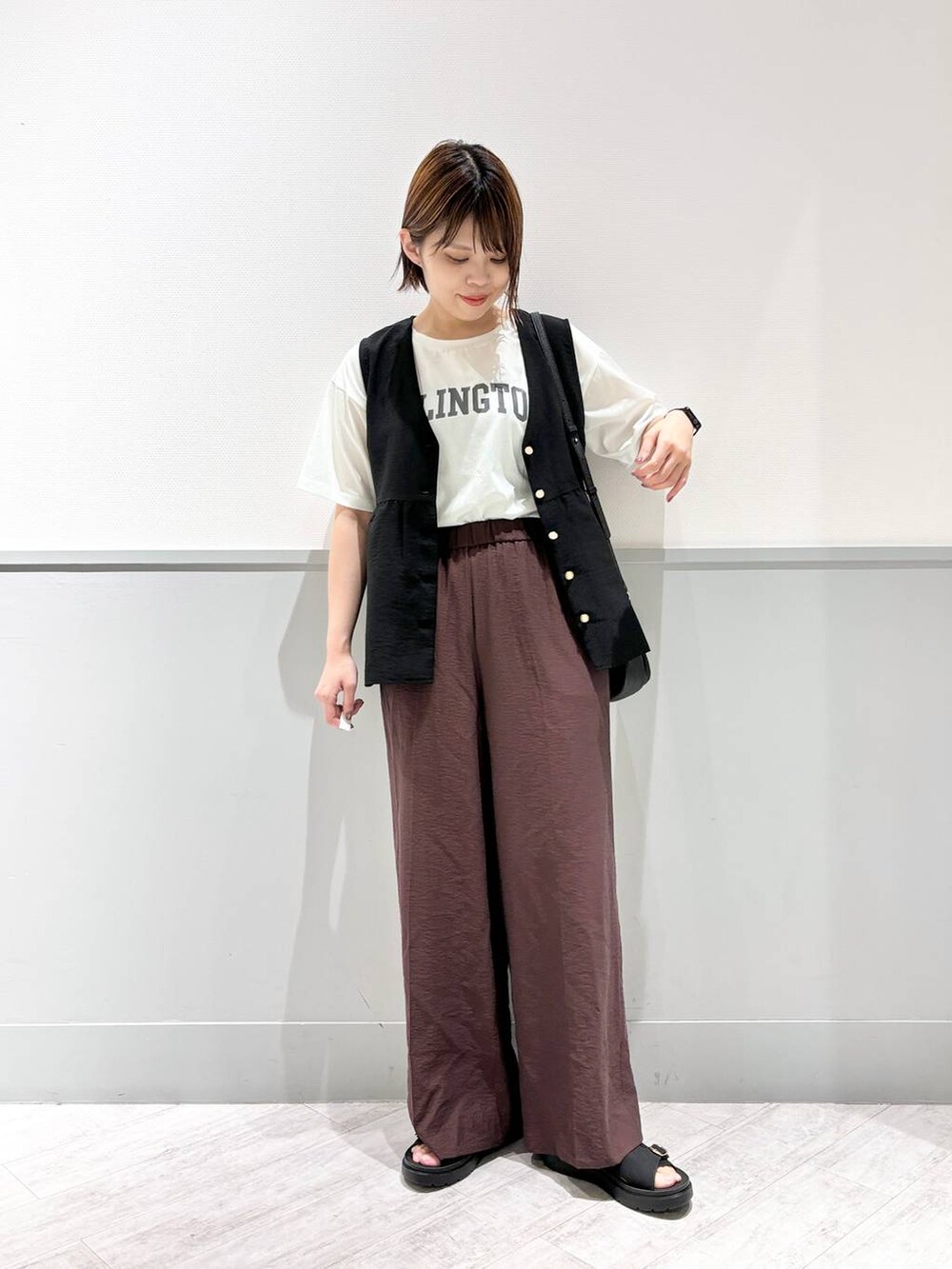 りんご様 C5432 ボーダー×ワイドパンツコーデ りんご様 C5432 ボーダー