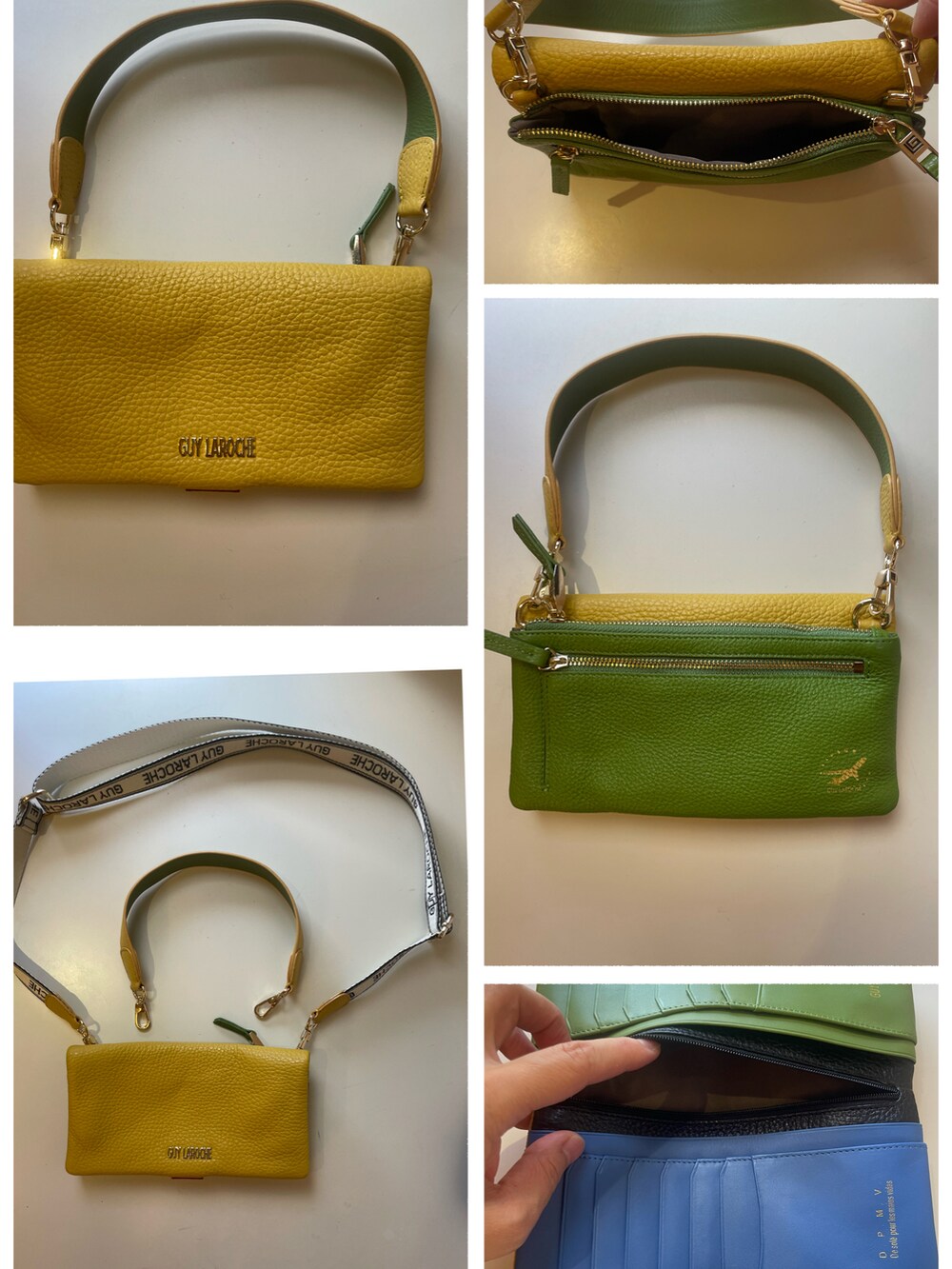 ホワイト系のワンピース、ベージュ系のスリッポン、その他の財布を着用したレディースの夏コーディネートの4枚目の写真