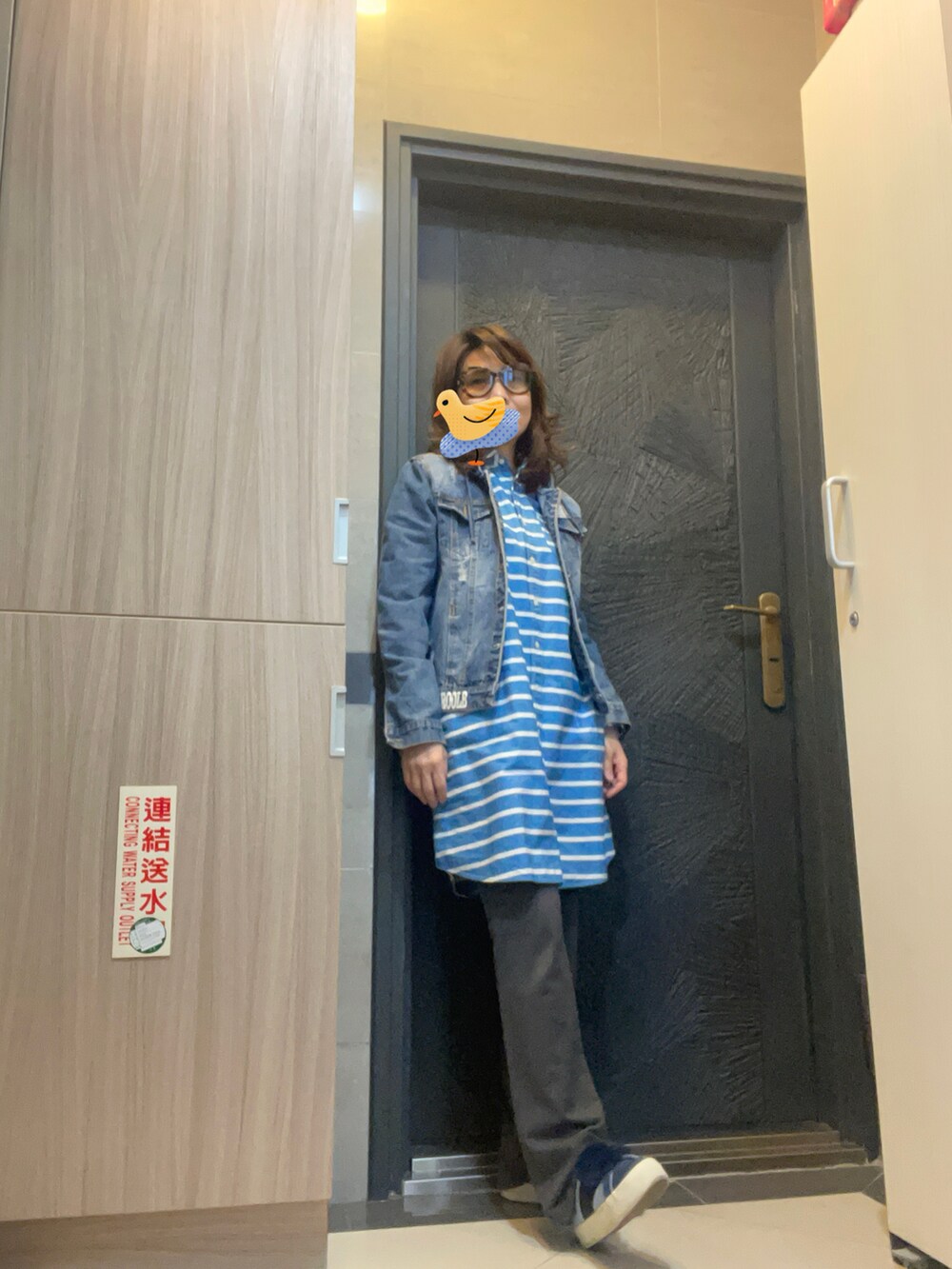 「Jordanのアイテム（バックパック/リュック、ブラック系）」を使った、sflinさん（レディース・162cm）の春コーディネートの4枚目の写真