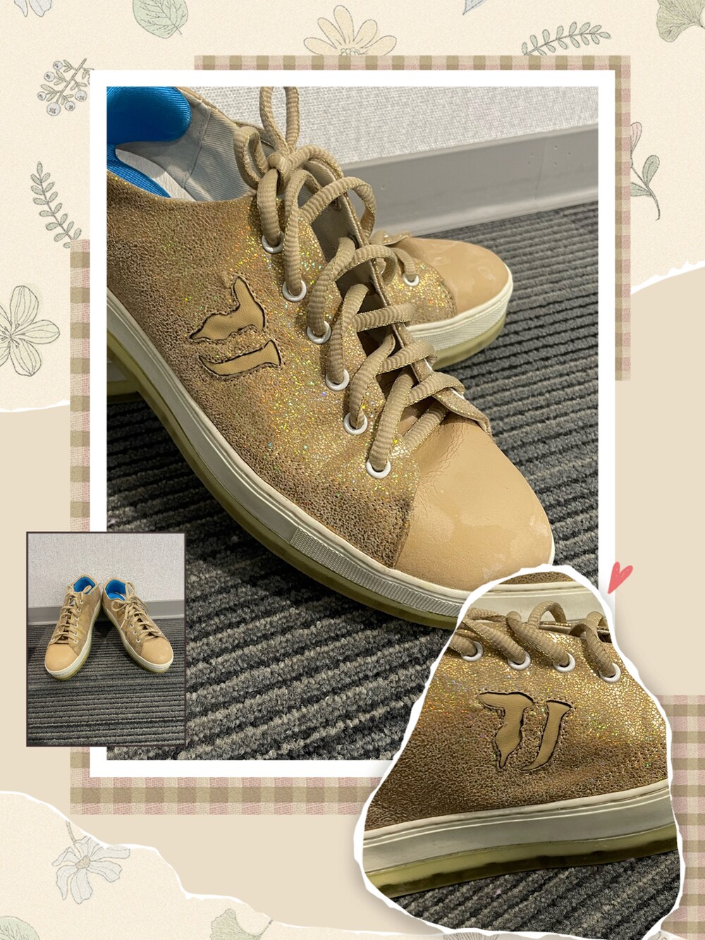 ホワイト系のスラックス、グリーン系のニット/セーター、その他のブルゾンを着用したレディースの春コーディネートの3枚目の写真