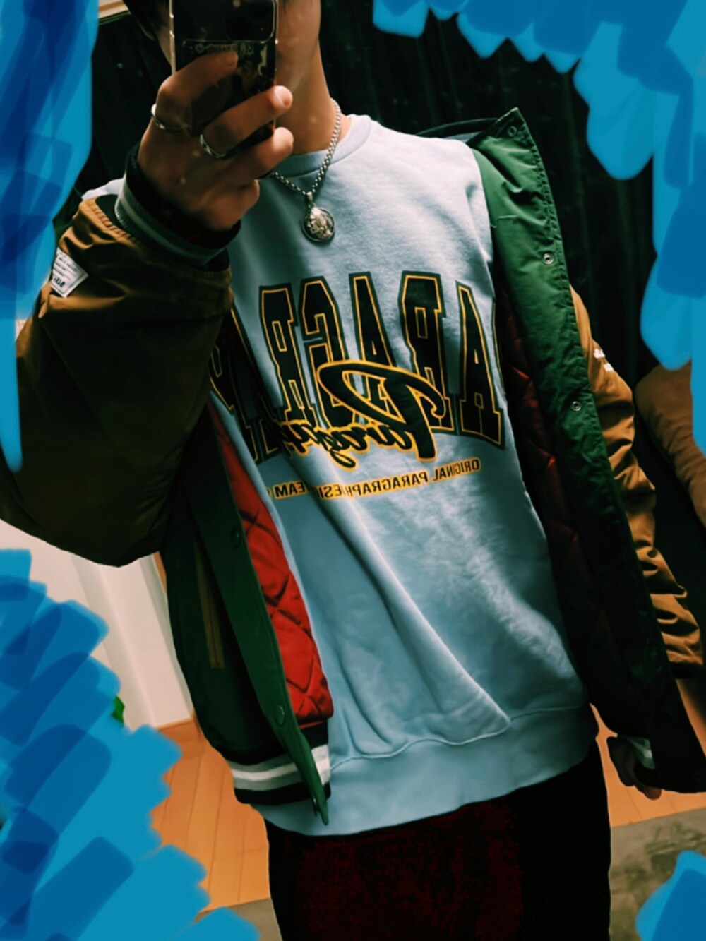 「ストリートコーデ、ストリート」｜「ZARAのアイテム（その他パンツ、ブラック系）」を使った、ricky11jpnsさん（メンズ・175cm）の冬コーディネートの3枚目の写真