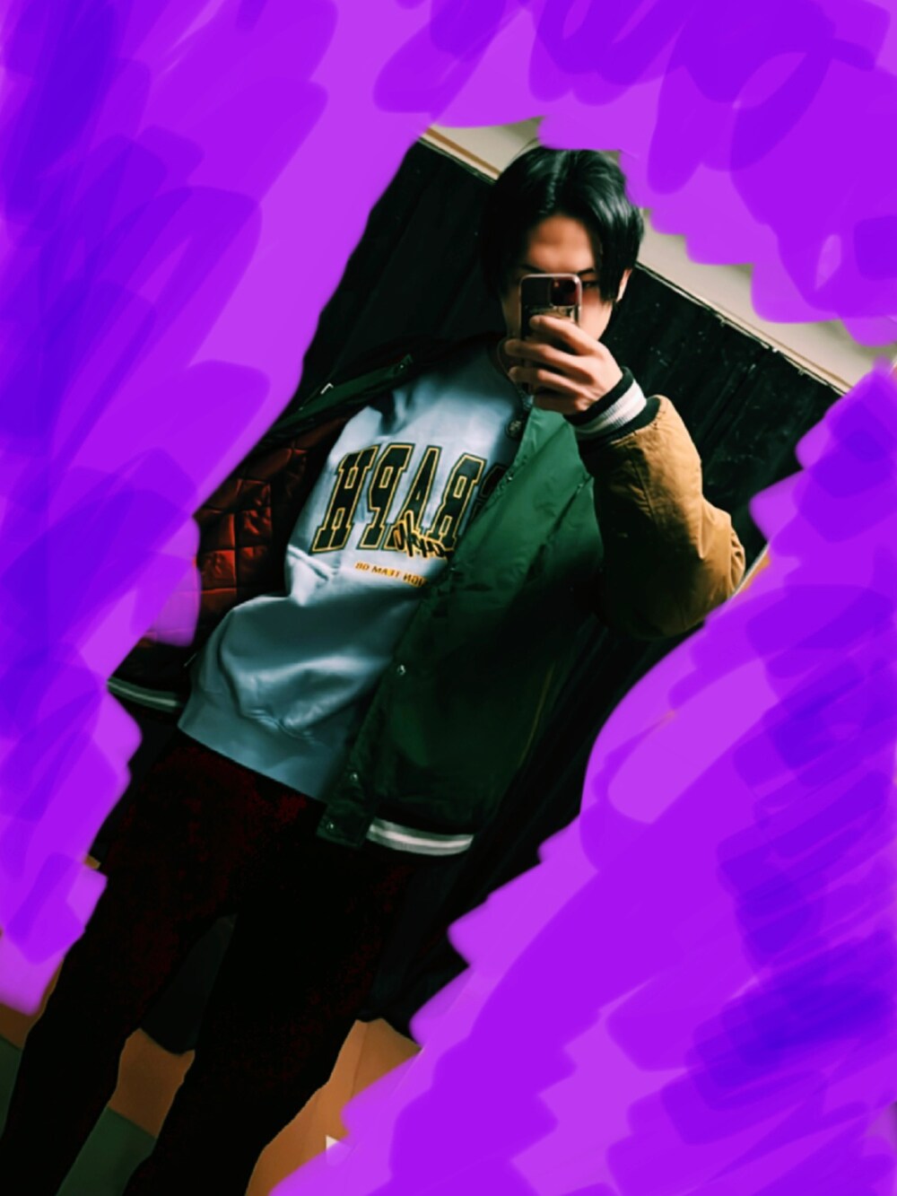 「ストリートコーデ、ストリート」｜「ZARAのアイテム（その他パンツ、ブラック系）」を使った、ricky11jpnsさん（メンズ・175cm）の冬コーディネートの2枚目の写真