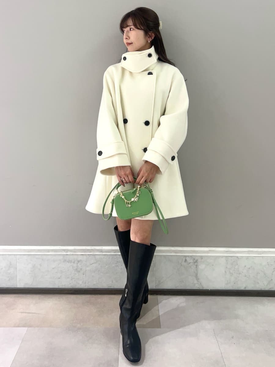 Aラインウールミドルコートを使った人気ファッションコーディネート - WEAR