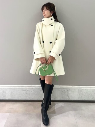 Aラインウールミドルコートを使った人気ファッションコーディネート - WEAR