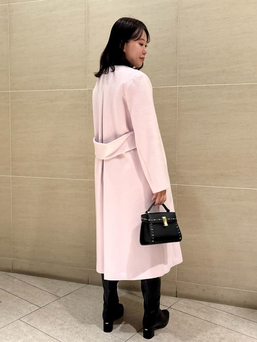 セルフォード ノーカラーコート ピンク 新品タグ付✨セルフォード ベル