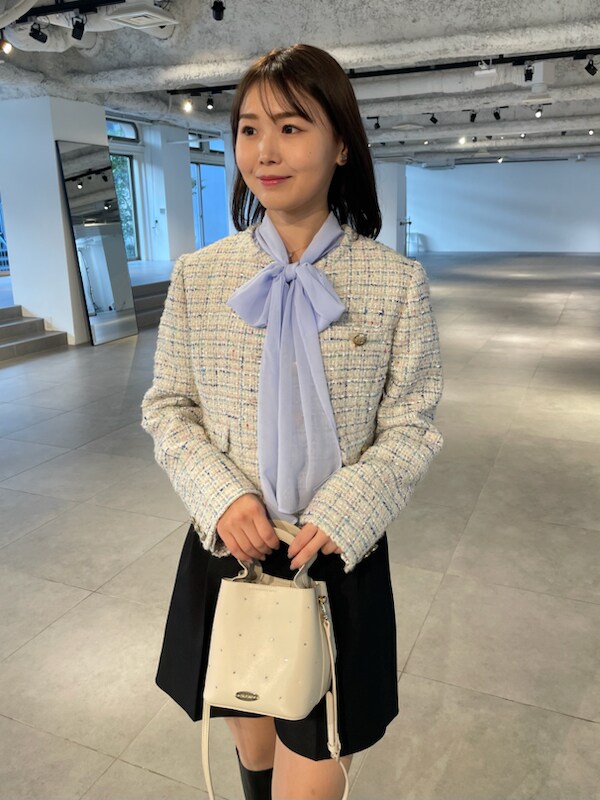 「骨格ウェーブ、ディリーコーディネート、ジャケット、パンツ、トップス、高身長コーデ、春コーディネート、夏コーデ、カジュアル、デートコーデ」｜「CELFORDのパイピングショートジャケット（その他アウター、その他）」を使った、CELFORDさん（レディース・160cm）の冬コーディネートの5枚目の写真