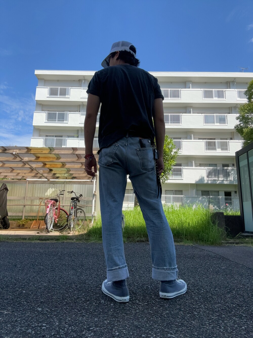 「アメカジ」｜「Los Mavericksのアイテム（キャップ、ホワイト系）」を使った、mohican_naoyaさん（メンズ・176cm）の秋コーディネートの2枚目の写真