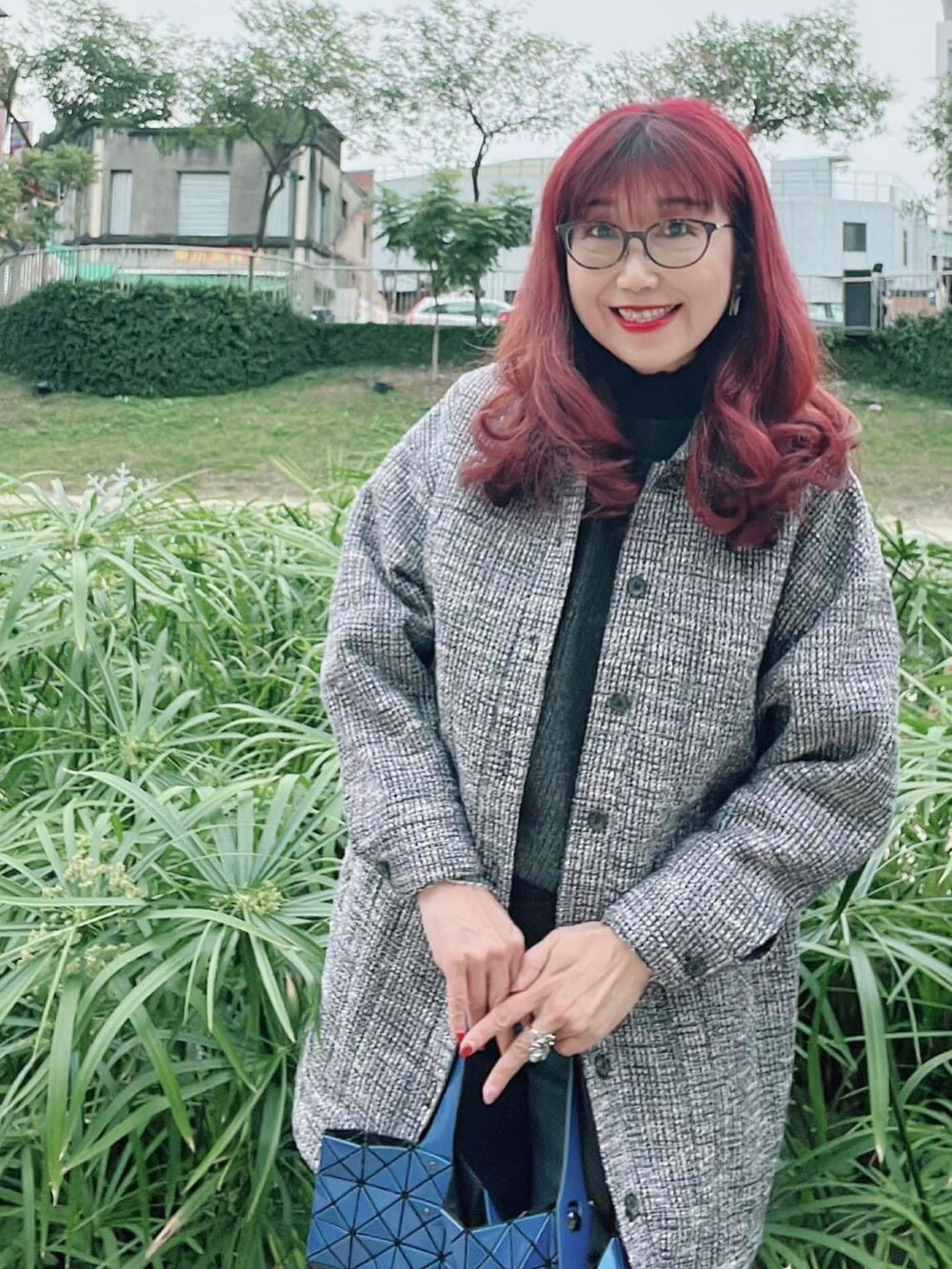 「Douchangleeのアイテム（ピーコート、グレー系）」を使った、maryshihさん（レディース・162cm）の冬コーディネートの2枚目の写真