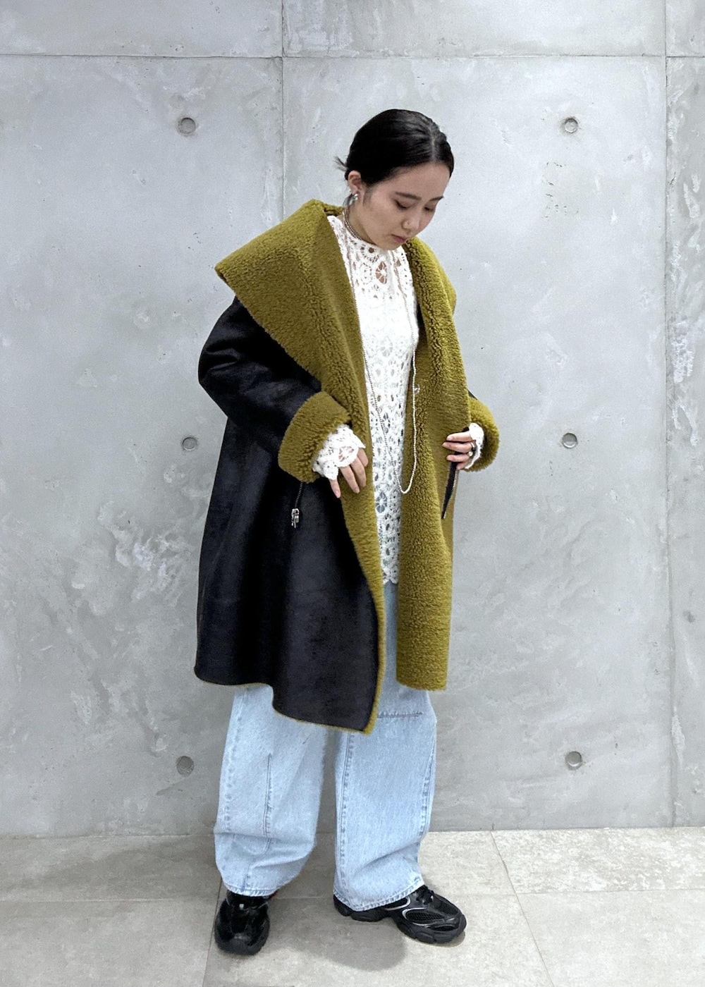 きなさんの「【OUR WACOAL×ADAM ET ROPE'】カップインチューブトップキャミソール（ADAM ET ROPE'）」を使ったコーディネートの7枚目の写真