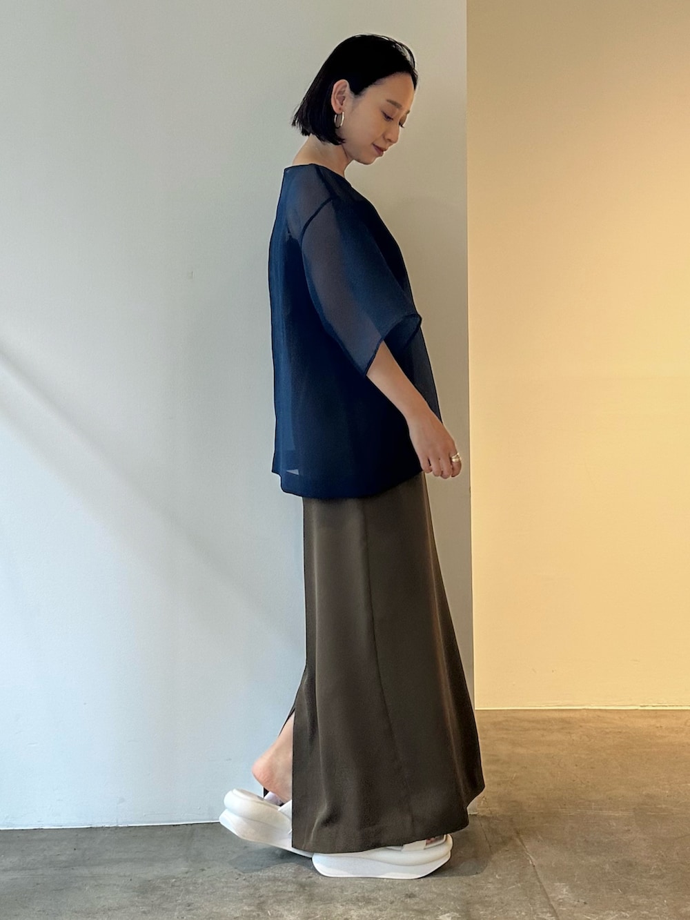 azusaさんの「ダブルバンドサンダル（ELENDEEK）」を使ったコーディネートの3枚目の写真