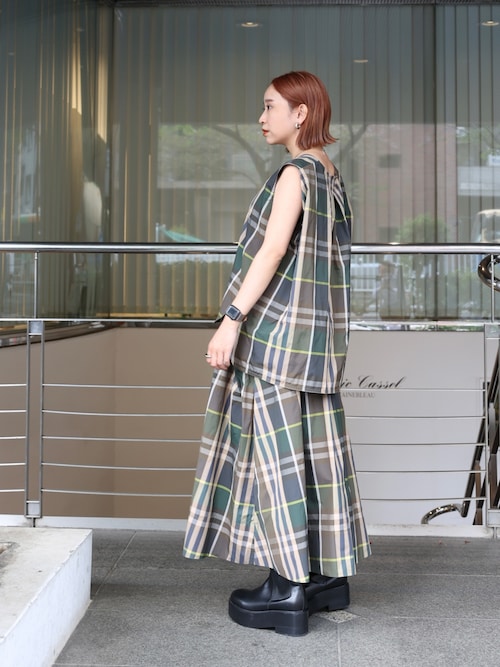 【美品】エレンディーク 変形ティアード トップス AW22 近年モデル 秋 CENTER ZIP TIERED OP | ELENDEEK/エレン