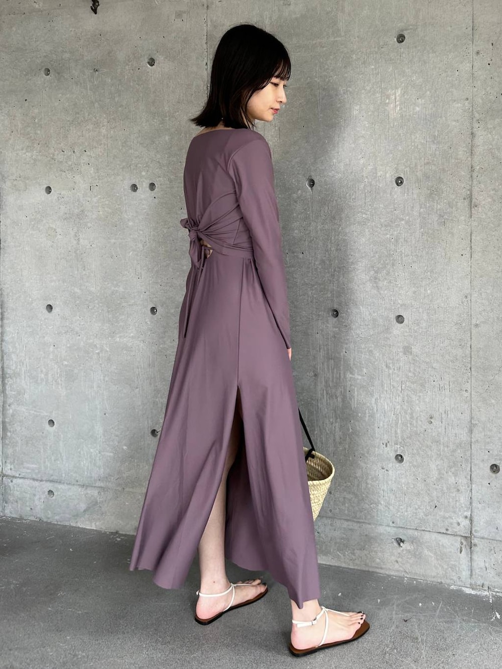 「高身長、Chaos、水着、夏コーデ、おでかけ、旅行、海、海外旅行、サンダル、大人カジュアル」｜「ChaosのChaos(カオス)/エーゲSWIMワンピース（水着、ピンク系）」を使った、chaosmikuさん（レディース・170cm）の夏コーディネートの3枚目の写真