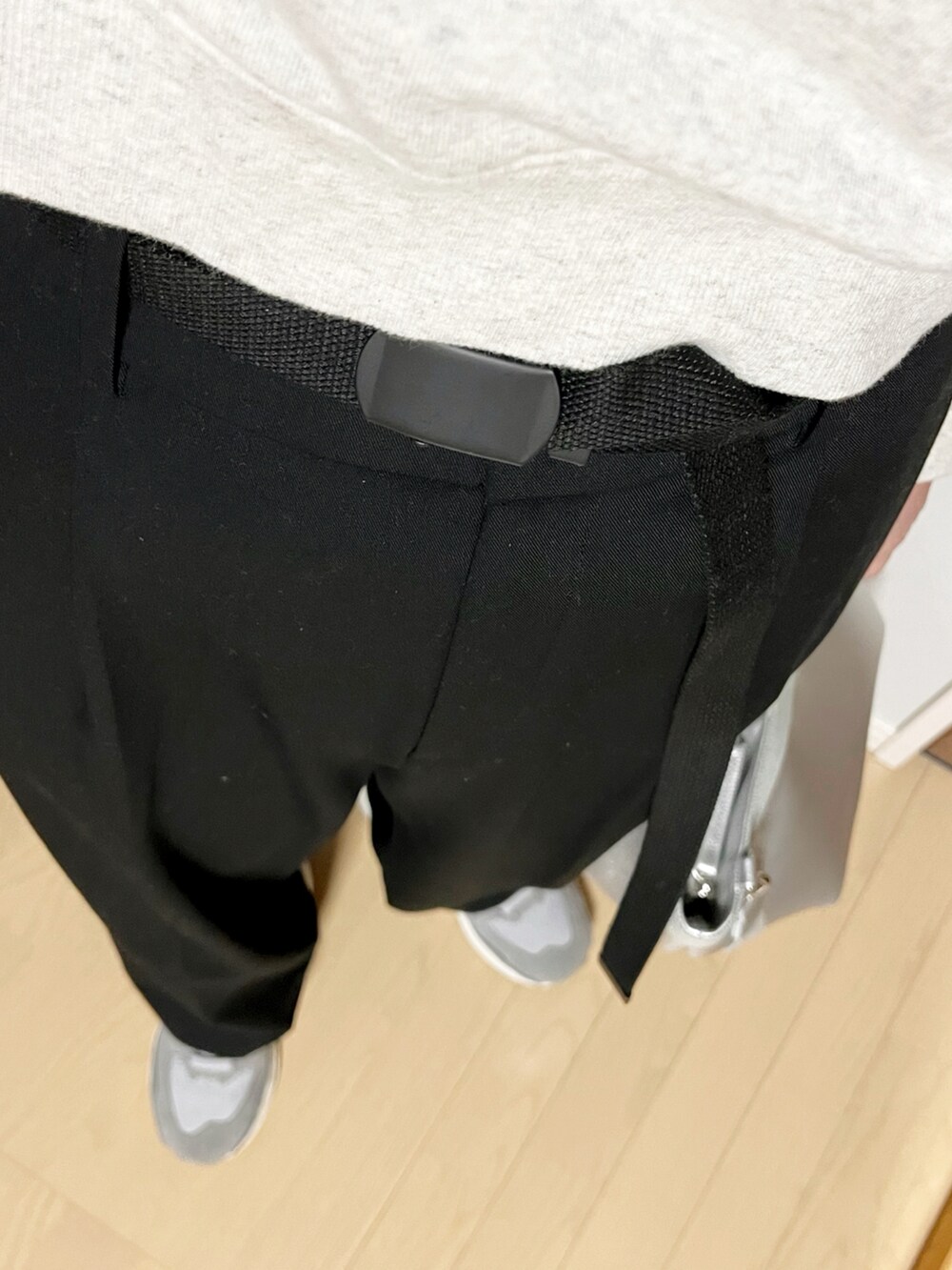「GU、UNIQLO、しまむらコーデ、しまむら×Reebok、reebok、パンツスタイル、スウェット、カジュアルコーデ、アラフォー、アラフォーコーデ、スボーツミックス、レイヤードスタイル、ハーフジップ」｜「Reebokのしまむら×リーボック（スウェット、グレー系）」を使った、sawara2216さん（レディース・165cm）の春コーディネートの4枚目の写真