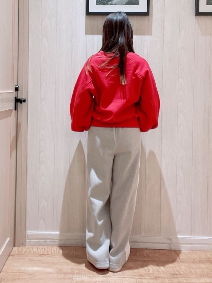 グレー系のその他パンツを着用したレディースの冬コーディネートの3枚目の写真
