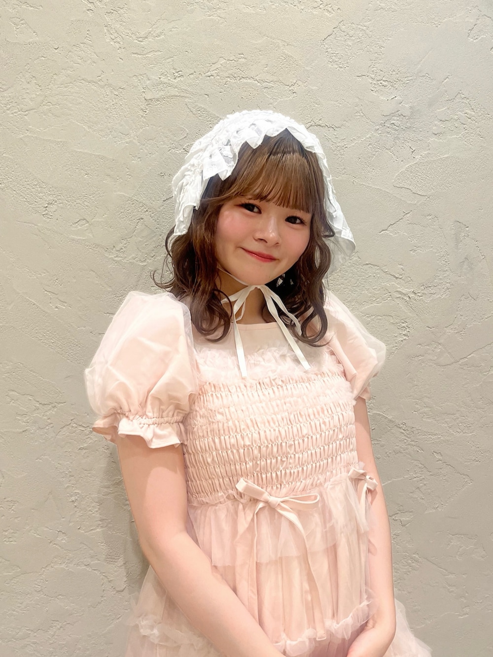 「merry jenny、メリージェニー、夏コーデ、ガーリー、低身長」｜「merry jennyのシアージャガードヘッドドレス（カチューシャ、ホワイト系）」を使った、ikiさん（レディース・151cm）の夏コーディネートの5枚目の写真