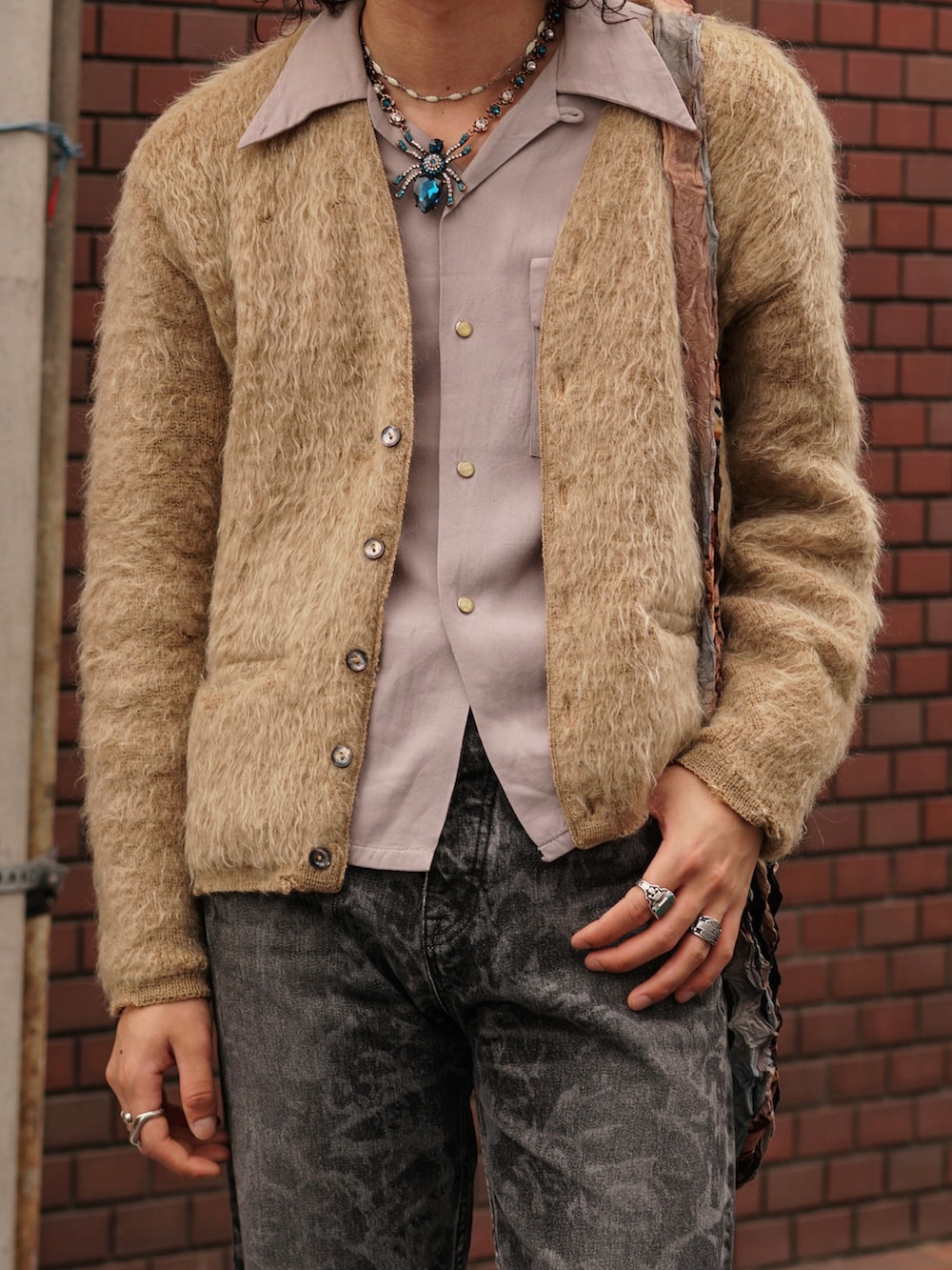 McGREGOR 60s カーディガン　ポケ付き　vintage 茶 しょーた｜60s McGREGORのカーディガン/ボレロを使った