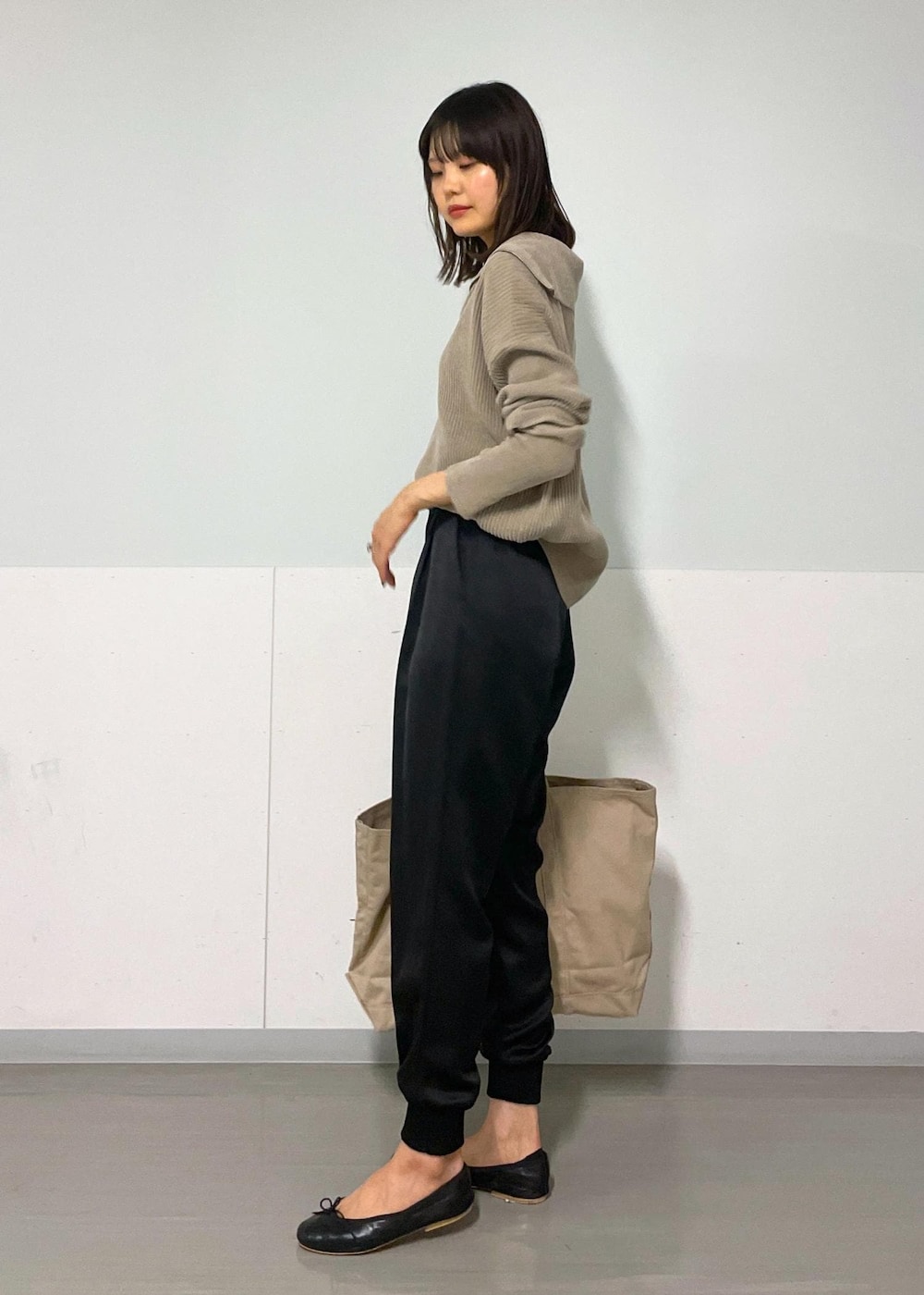 AZUMA｜E.PORSELLIのバレエシューズを使ったコーディネート - WEAR