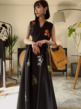 ameri ワンピース SIDE MARBELT LADY LIKE DRESS（ワンピース）｜Ameri（アメリ