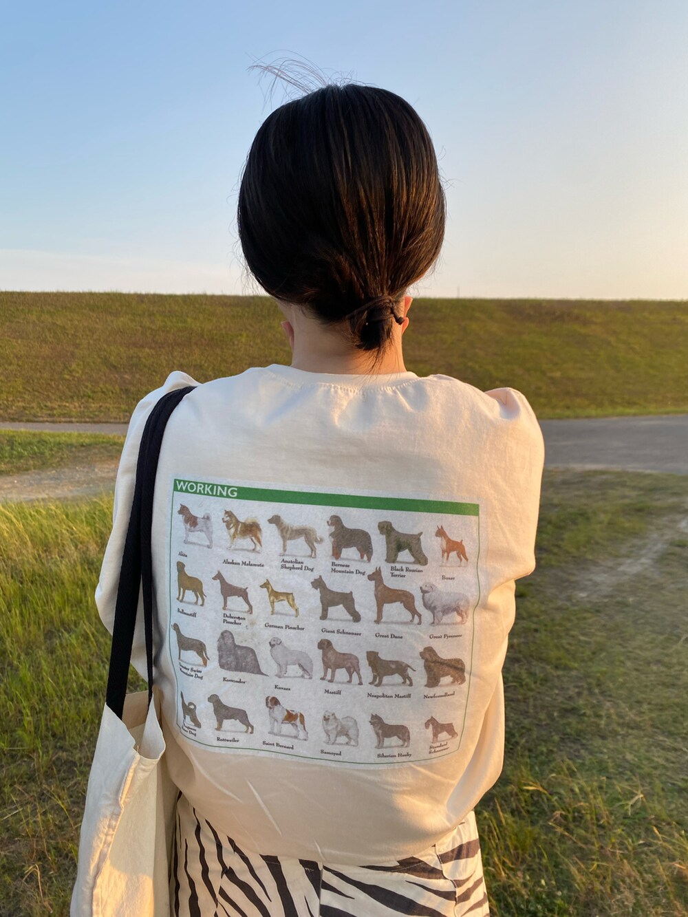 ベージュ系のTシャツ/カットソー、その他のスカートを着用したレディースの春コーディネートの2枚目の写真