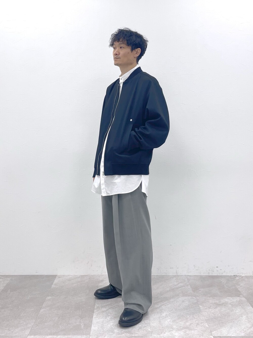 STERNBERG ウールギャバZIPジャケット Lサイズ STERNBERG ウールギャバZIPジャケット Lサイズ