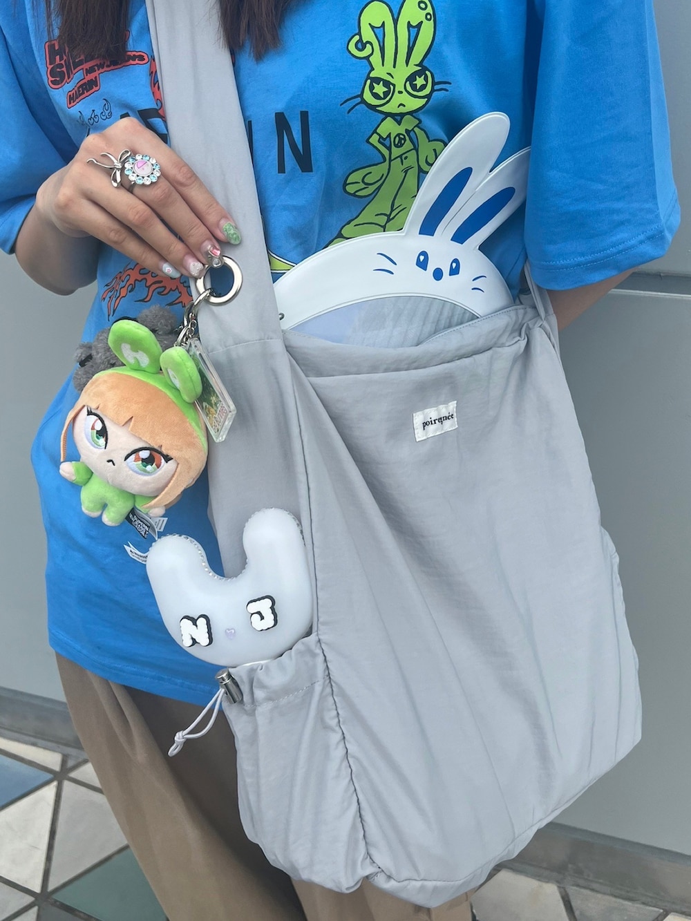 BUNNIES CAMP 2024 おそく トートバッグ newjeans ブルー newjeans