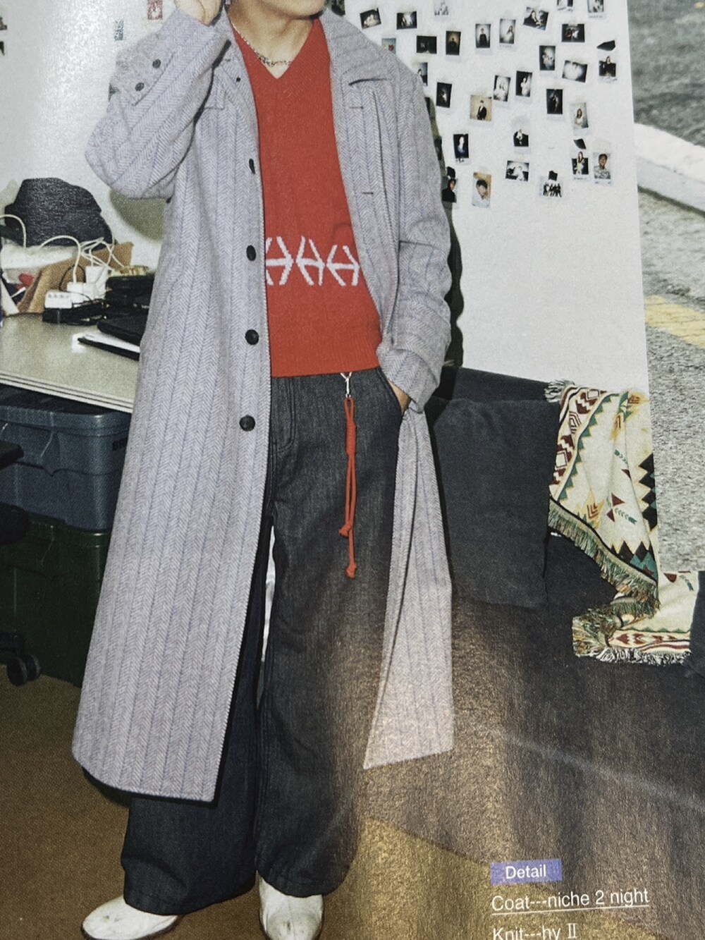 「ニット」｜「STUSSYのアイテム（ニット/セーター、ピンク系）」を使った、Takaさん（メンズ・171cm）の春コーディネートの2枚目の写真