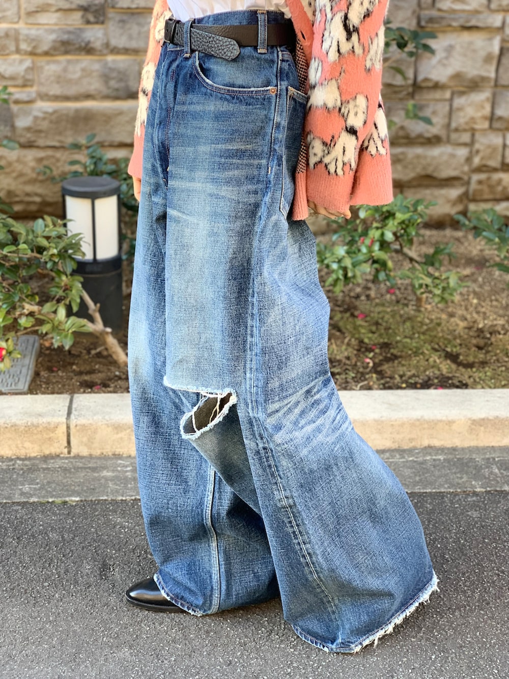 フレアレッグ エレファントジーンズ バギーデニムパンツ 22SS