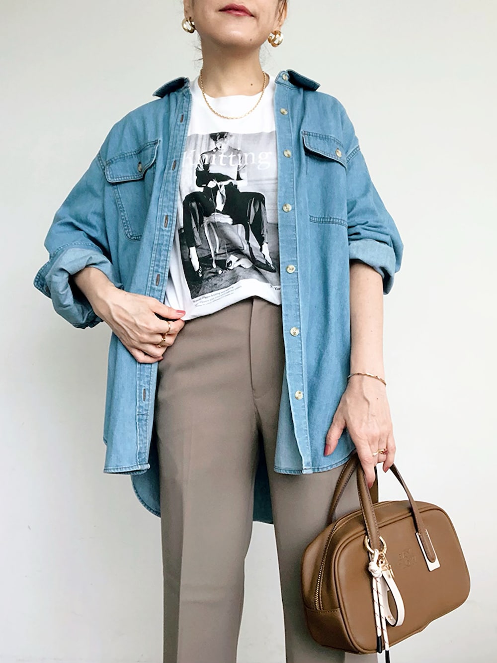 SACHIさんの「《追加3》GOOD ROCK SPEED SLOBE別注 LIFE PC PHOTO TEE1 C5806-03BODY（GOOD ROCK SPEED）」を使ったコーディネートの5枚目の写真