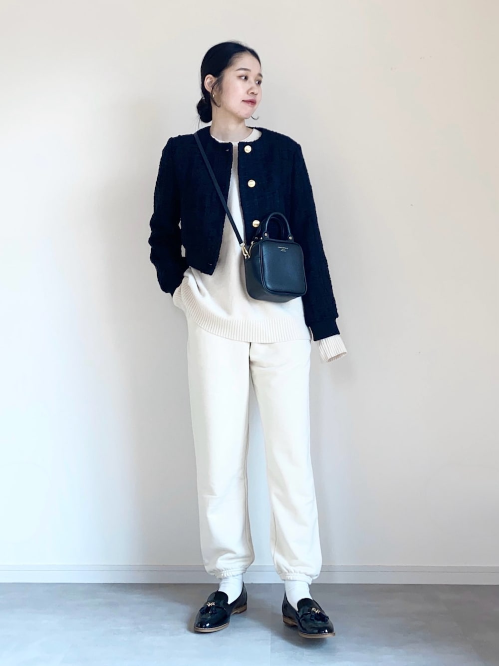 hana様　ノーカラージャケットコーデ ひな｜ZARAのノーカラージャケットを使ったコーディネート - WEAR