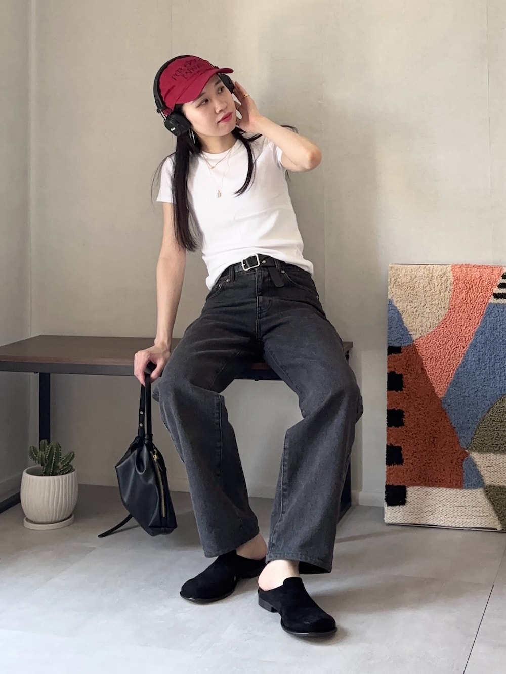 ひなさんの「【LA PEAU DE GEM】サイドホールスリッポン（LA PEAU DE GEM）」を使ったコーディネートの4枚目の写真