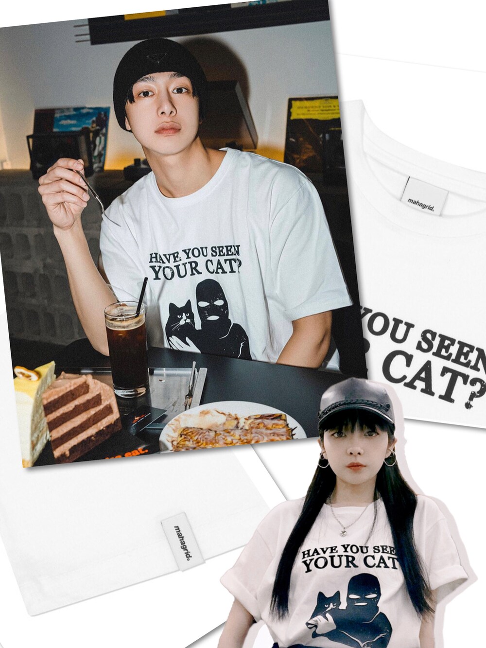 ホワイト系のTシャツ/カットソー、ブラック系のスカート、ブラック系のシューズを着用したレディースの春コーディネートの5枚目の写真