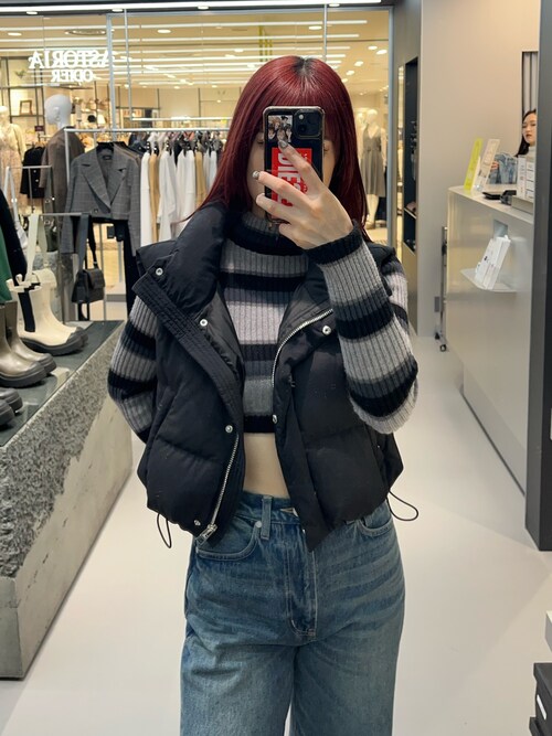EMODA VEQUM PUFFER COMPACT VEST Fサイズ EMODA VEQUM PUFFER COMPACT