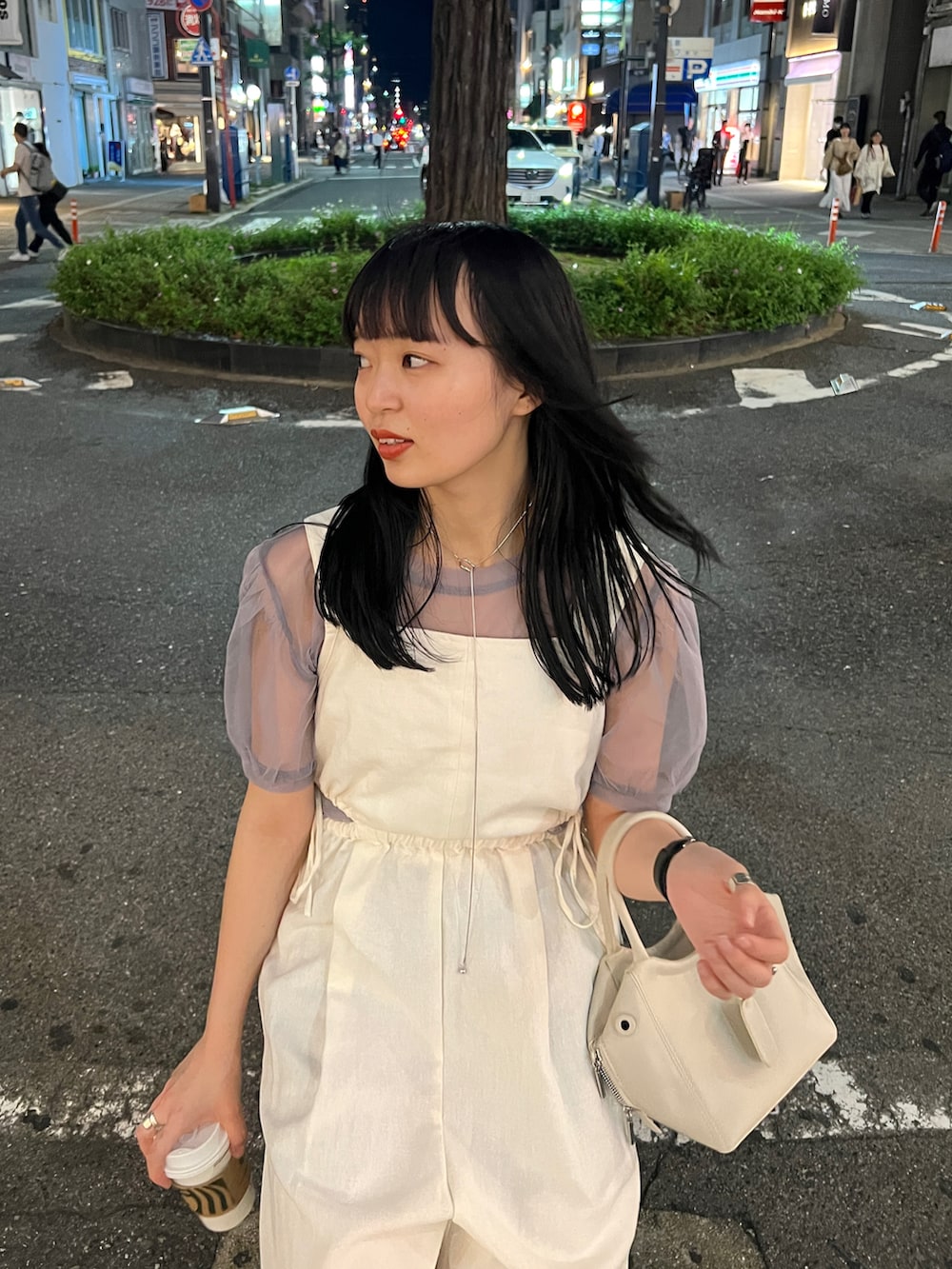 hamamoto hiyoriさんの「【Kolors like you】 fake leather 2way bag（Kastane）」を使ったコーディネートの5枚目の写真